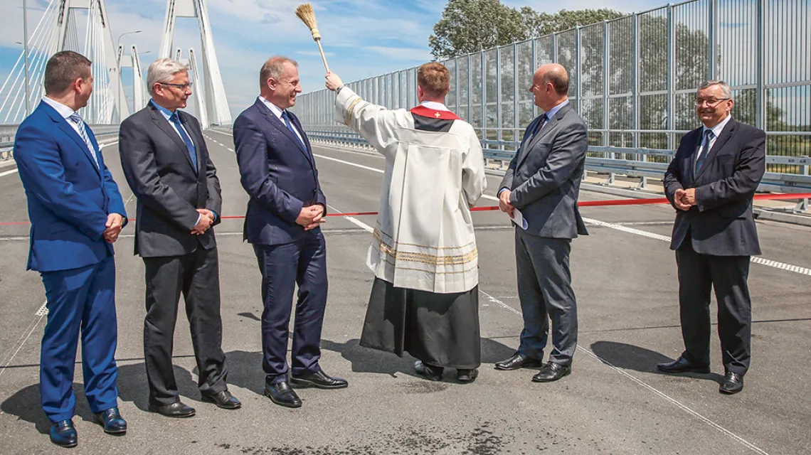 Otwarcie mostu i wschodniej obwodnicy Krakowa, czerwiec 2017 r. / BEATA ZAWRZEL / REPORTER