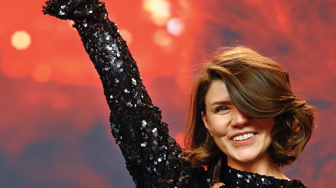 Małgorzata Szumowska podczas gali wręczenia nagród, Berlin, 24 lutego 2018 r. / FABRIZIO BENSCH / REUTERS / FORUM