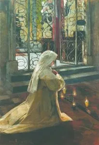 Olga Boznańska "W Wielki Piątek" (1890) / 
