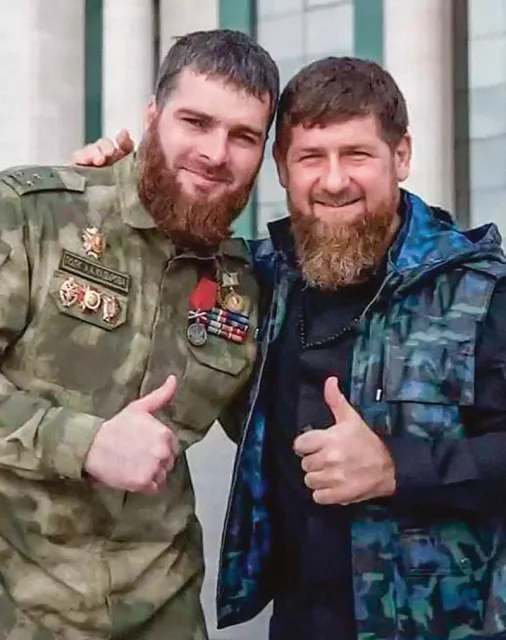 Mohammed Tuszajew (z lewej) i Ramzan Kadyrow, fotografia z mediów społecznościowych / AHMED_95KRA / TWITTER