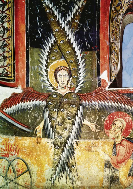 Serafin oczyszczający wargi Izajasza, szkoła katalońska, XII wiek / repr. The Bridgeman Art Library / 