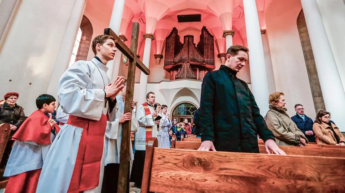 W archikatedrze Chrystusa Króla w Katowicach, 20 marca 2018 r. / TOMASZ KAWKA / EAST NEWS