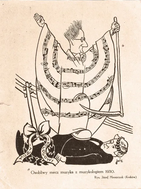 Józef Mroszczak, Karykatura Feliksa Nowowiejskiego, 1930 r. / 