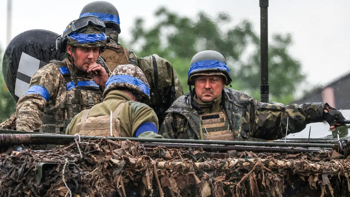 Ukraińscy żołnierze w regionie Zaporoża. 11 czerwca 2023 r. / fot.  ANATOLII STEPANOV / AFP / EAST NEWS / 