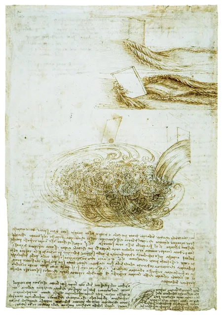 Szkice wirów wodnych Leonarda da Vinciego / ALAMY / BEW