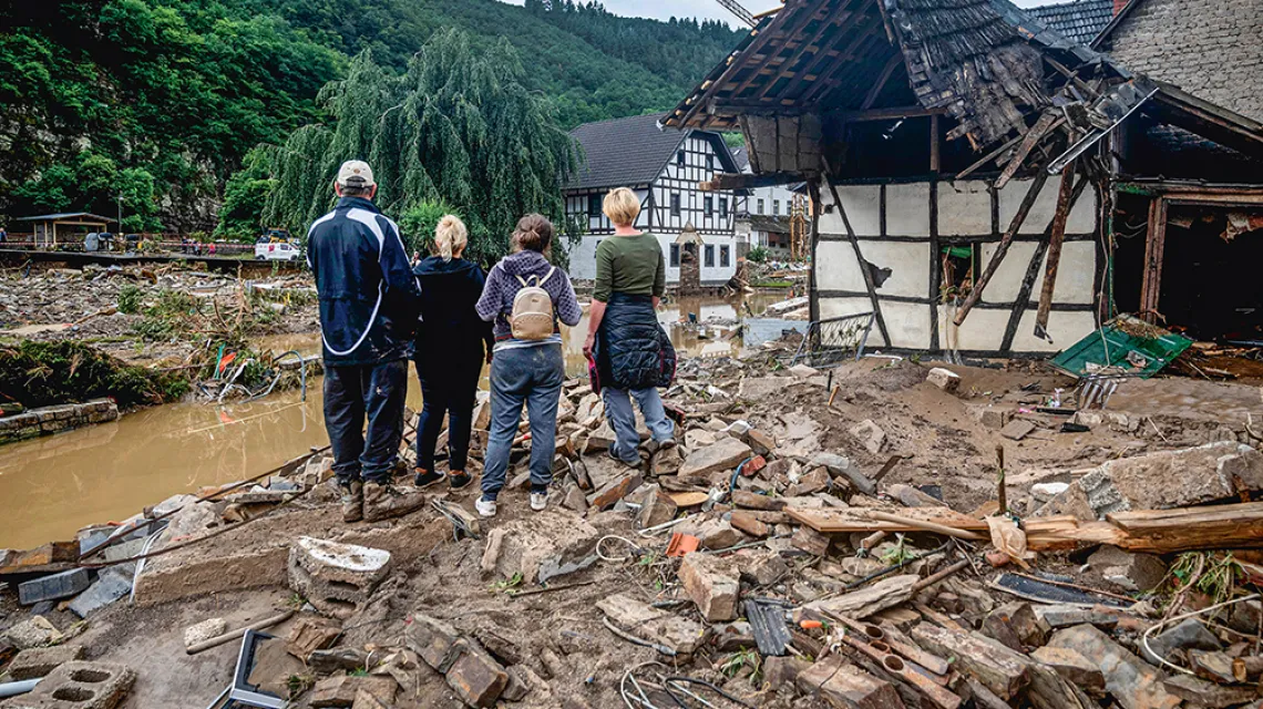 Miasteczko Schuld w górach Eifel, 15 lipca 2021 r. / fot. Harald Tittel / dpa / EAST NEWS / 