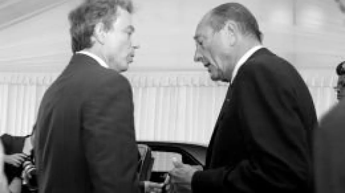 Premier Blair i prezydent Chirac: dwie wizje Europy / 