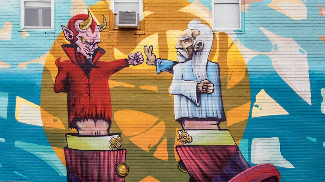 Mural na Bulwarze Saint Laurent, Montreal, Kanada / GUENTHER SCHWERMER / BEW