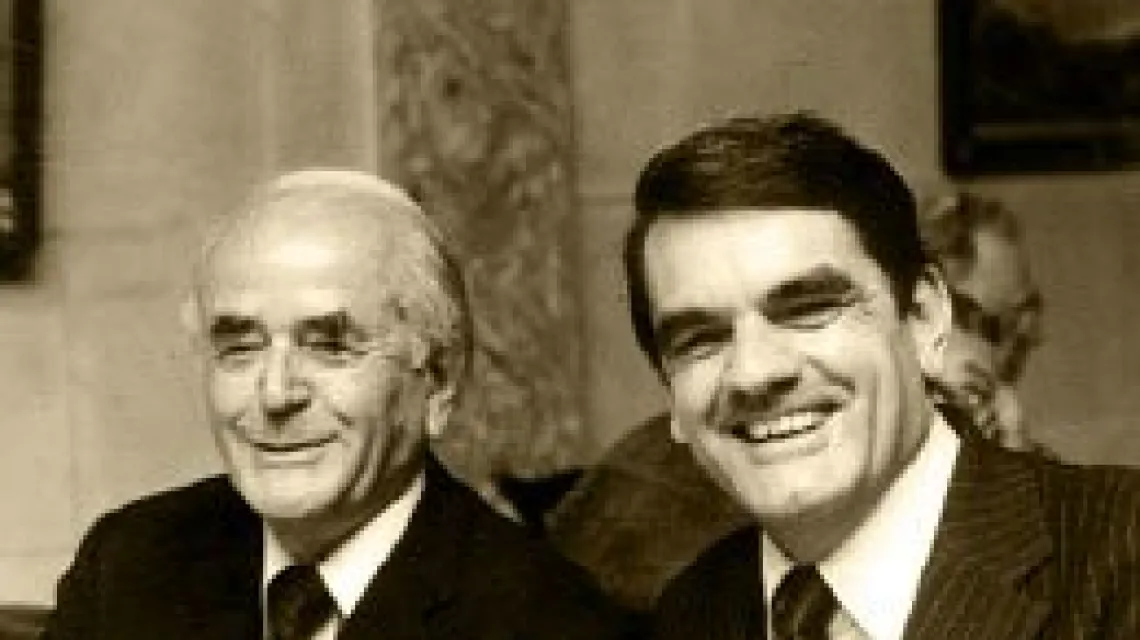 David Irving z Albertem Speerem, ministrem ds zbrojeń w III Rzeszy, rok 1979 / 