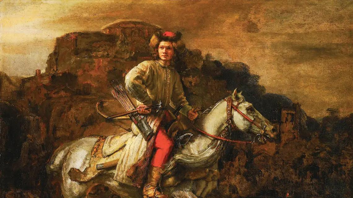 Rembrandt, Jeździec polski, ok. 1655 r. / DOMENA PUBLICZNA / WIKIPEDIA