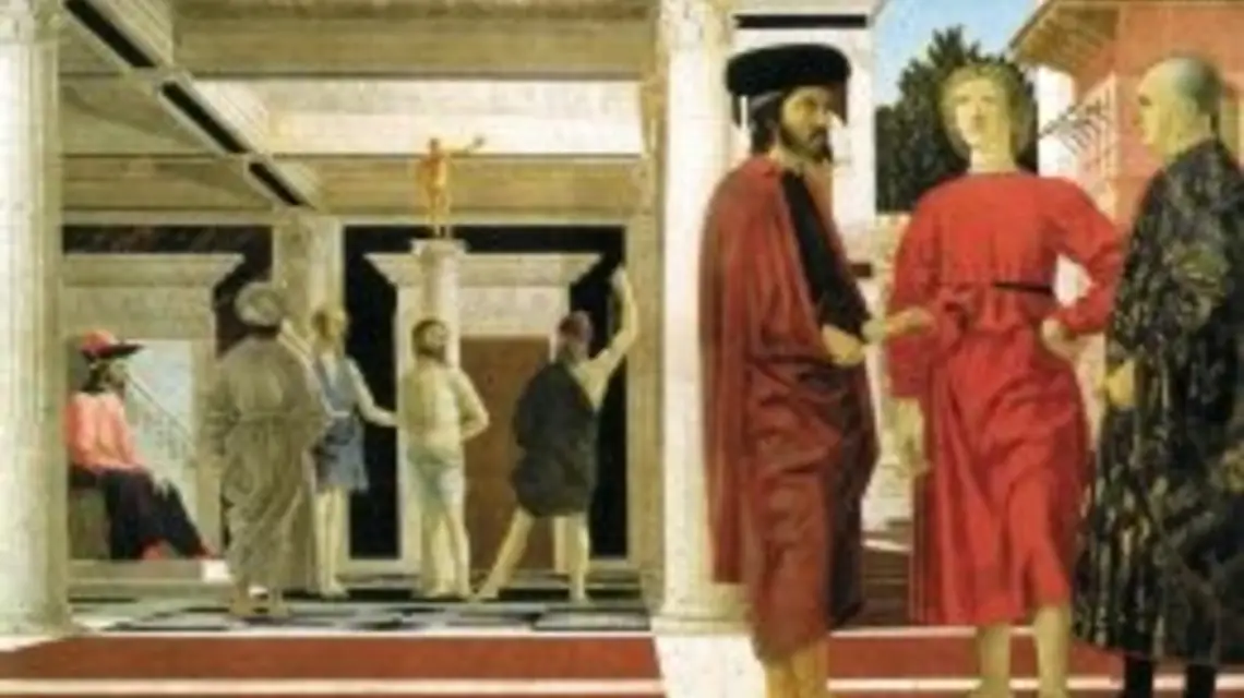 Piero della Francesca: "Biczowanie Chrystusa", ok. 1455-65 / 