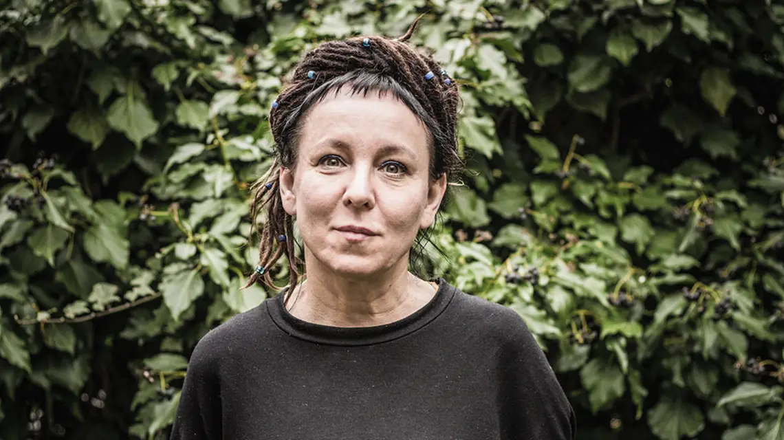Olga Tokarczuk. Warszawa, kwiecień 2018 r. / ADAM STĘPIEŃ / AGENCJA GAZETA