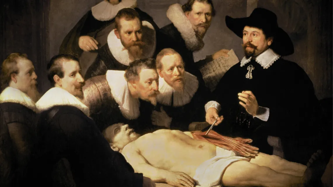 Rembrandt van Rijn, Lekcja anatomii doktora Tulpa, 1632 r. Repodukcja The Bridgeman Art Library / 