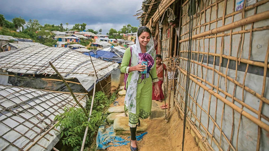 Rahima Akter w obozie uchodźców w Bangladeszu, sierpień 2018 r. / ALTAF QADRI / AP / EAST NEWS