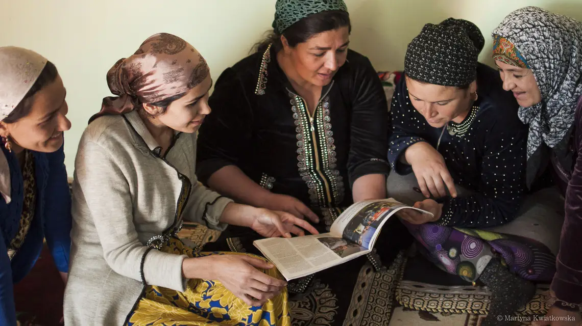 Spotkanie Klubu Kobiet Sajora we wsi Kirow, Tadźykistan / Fot. Martyna Kwiatkowska / 