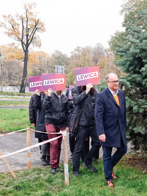 Włodzimierz Czarzasty w drodze do Sejmu, Warszawa, 7 listopada 2019 r. / TOMASZ PACZOS / FOTONOVA