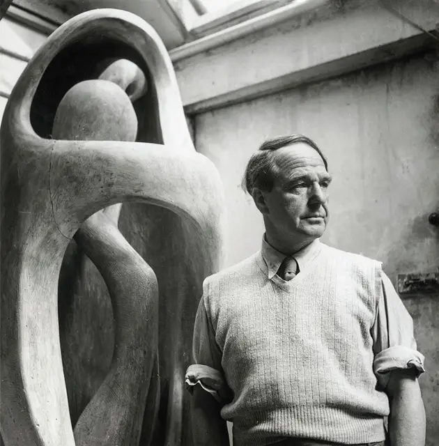 Henry Moore, ok. 1954 r. / ROGER WOOD / THE HENRY MOORE FOUNDATION ARCHIVE