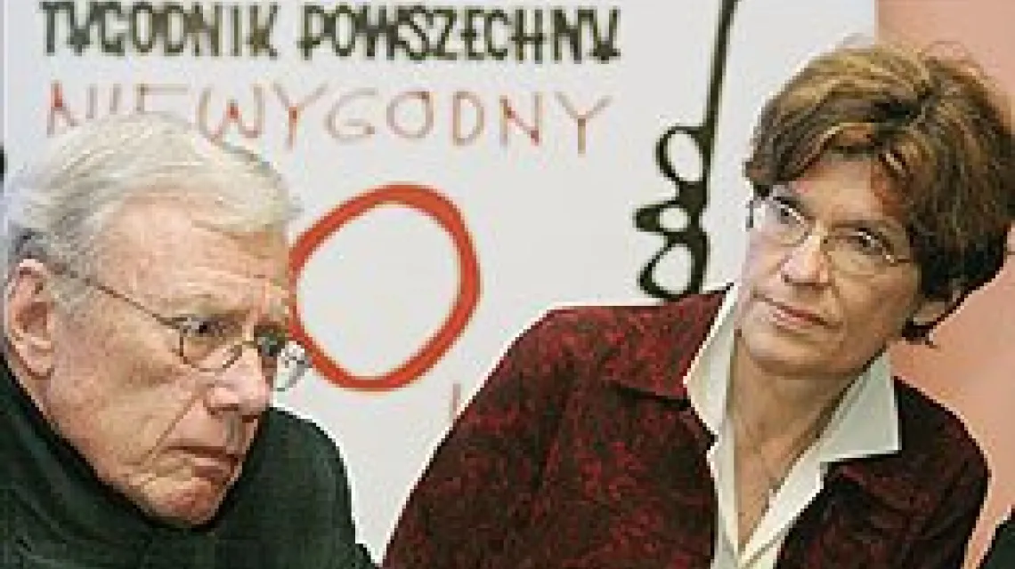 Stanley Cloud i Lynne Olson na Targach Książki w Krakowie (październik 2006) / fot. D. Węgiel / 