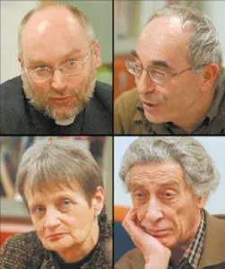 ks. Dariusz Kowalczyk, Aleksander Smolar, Maria Poprzęcka i Jerzy Jedlicki / 