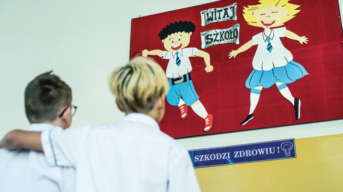 Rozpoczęcie roku szkolnego w Szkole Podstawowej nr 3 w Lublińcu, 1 września 2022 r. / DANIEL DMITRIEW / FORUM