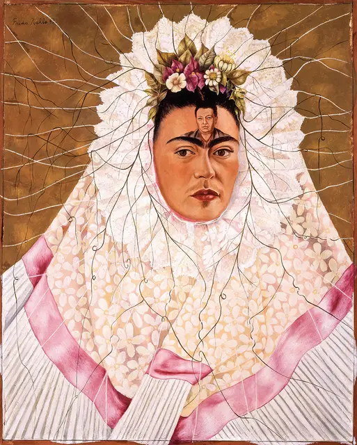 Frida Kahlo „Autoportret jako Tehuanka lub Diego w moich myślach”, 1943 r. / Z KOLEKCJI JACQUES’A I NATASHY GELMANÓW / BANCO DE MÉXICO 