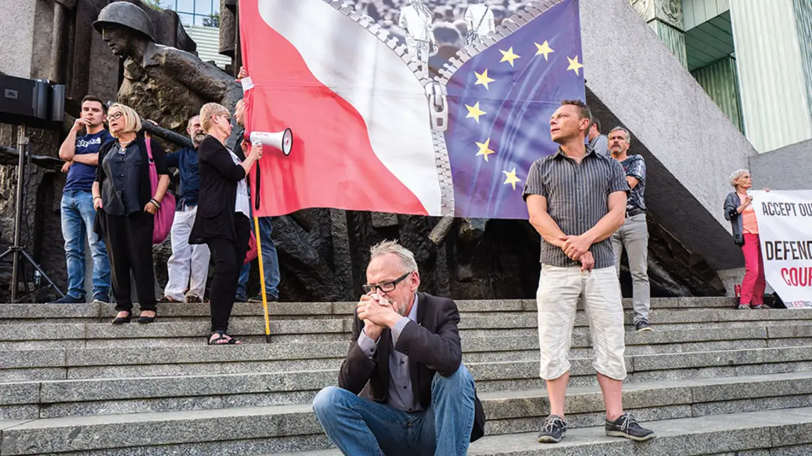 Demonstracja w obronie sądów, Warszawa, czerwiec 2018 r. / WOJCIECH KRYŃSKI / FORUM