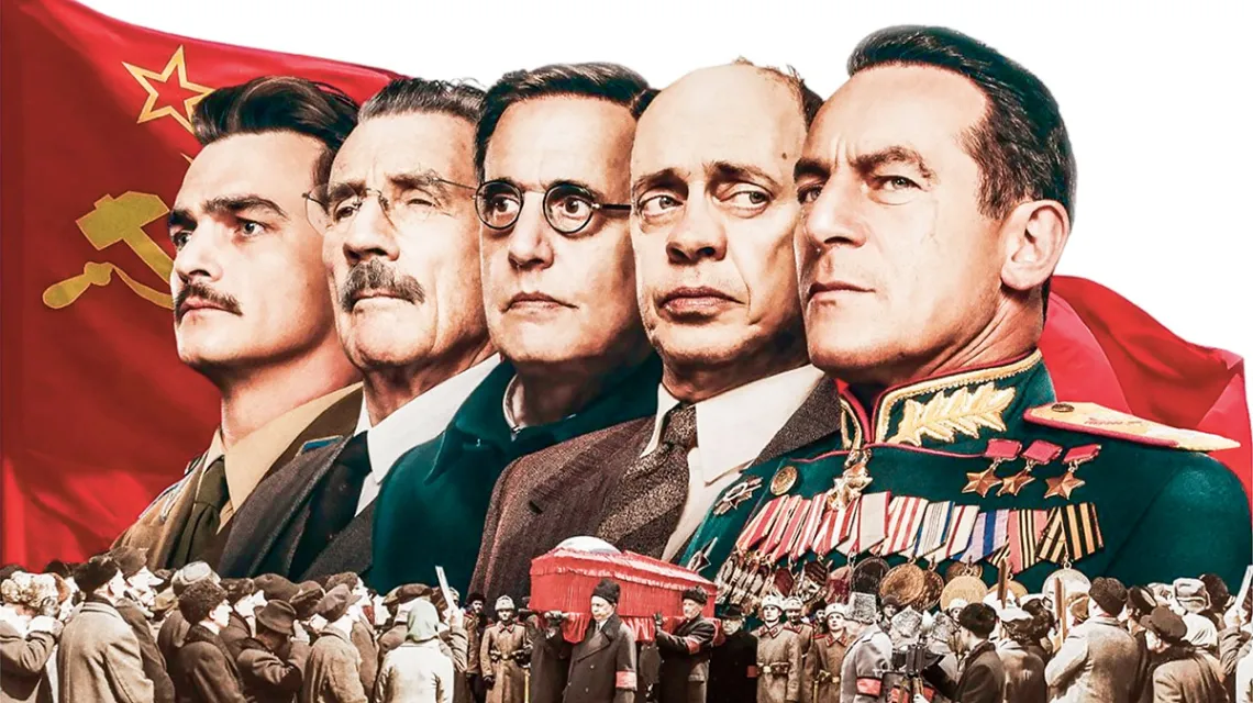 Plakat francusko-brytyjskiego filmu „Śmierć Stalina” / MATERIAŁY PRASOWE