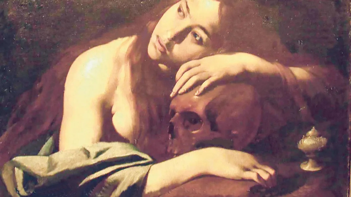 Mistrz Magdaleny  z Capodimonte, „Pokutująca Maria Magdalena” (XVII w.), Muzeum Regionalne w Messynie / WIKIPEDIA