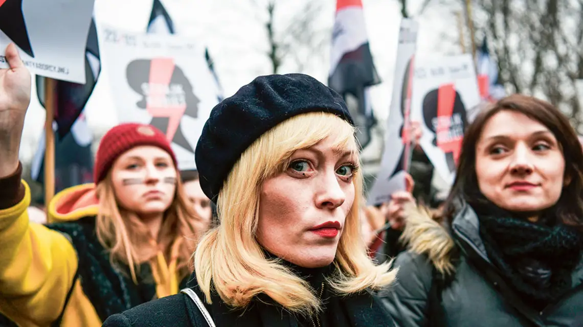 Czarny Piątek, Warszawa, marzec 2018 r. / JUSTYNA ROJEK / EAST NEWS