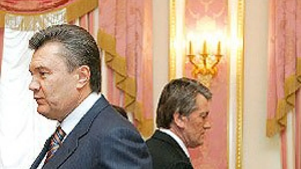 Prezydent Wiktor Juszczenko i premier Wiktor Janukowycz, 6 kwietnia 2007 r. /fot. www.president.gov.ua / 