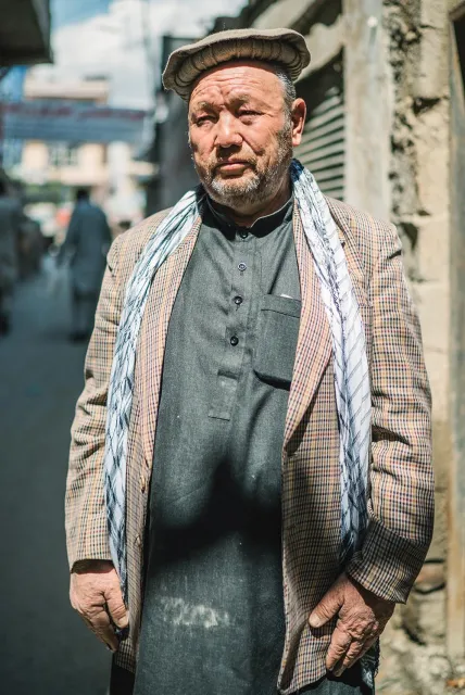 Szer Dżafari, weteran wojen afgańskich ostatnich dekad. Kabul, marzec 2020 r. / PAWEŁ PIENIĄŻEK
