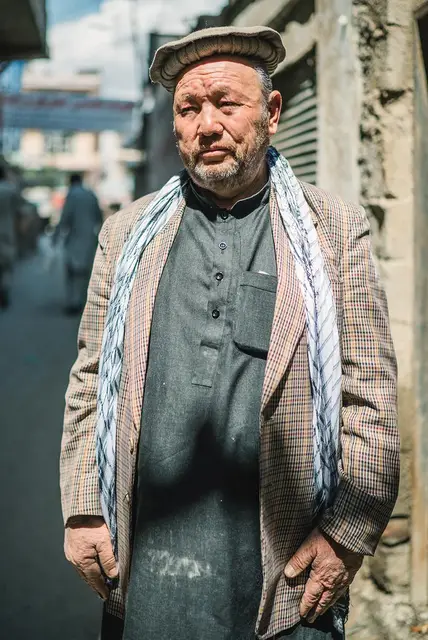 Szer Dżafari, weteran wojen afgańskich ostatnich dekad. Kabul, marzec 2020 r. / PAWEŁ PIENIĄŻEK