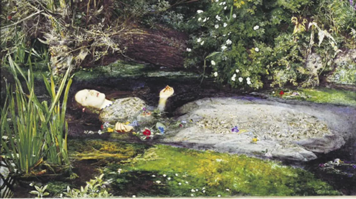 John Everett Millais, „Ofelia” (1851-52), olej na płótnie, Tate Gallery, Londyn /repr. LESSING ARCHIVES / EK PICTURES / 