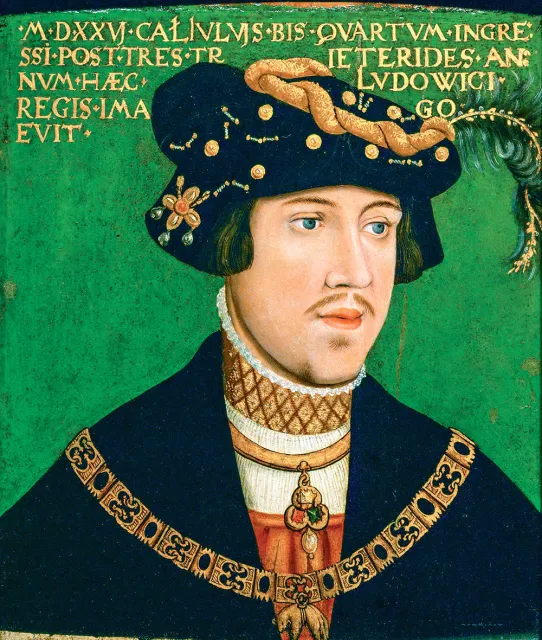 Hans Krell, portret króla Ludwika II Jagiellończyka, 1526 r. / / /WIKIPEDIA / DOMENA PUBLICZNA