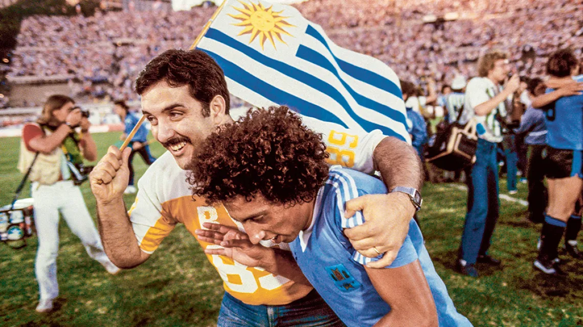 Venancio Ramos z reprezentacji Urugwaju po finałowym meczu na Mundialito. Montevideo, 10 stycznia 1981 r. / IMAGO / EAST NEWS