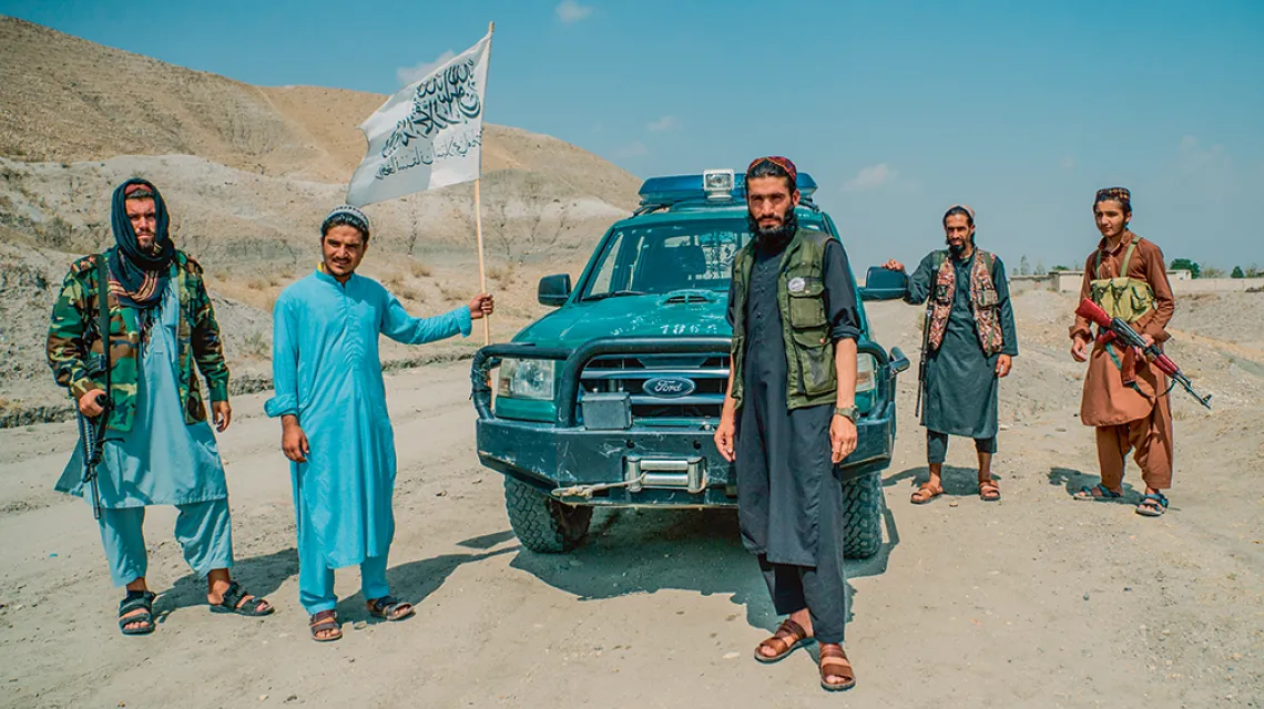 W dystrykcie Surobi talibowie walczyli od lat i musieli nieustannie ukrywać się przed dronami i nalotami. Teraz wyszli z kryjówek i stali się władzą, wrzesień 2021 r. / paweł pieniążek