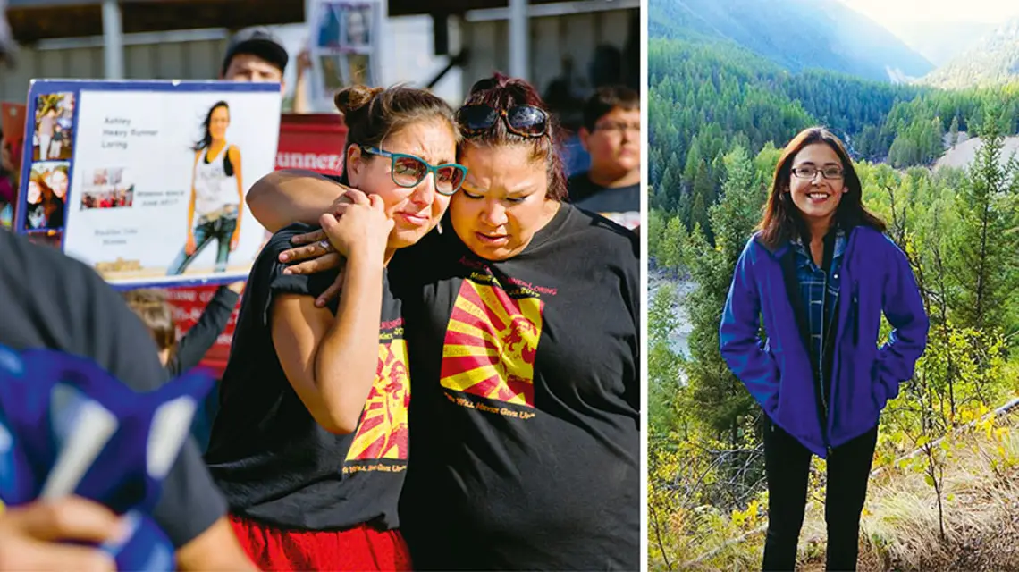 Jenna Loring, ciotka zaginionej Ashley (na zdjęciu z prawej) i jej kuzynka Lissalynn. Browning w rezerwacie Indian, Montana, 14 lipca 2018 r. / DAVID GOLDMAN / AP PHOTO / EAST NEWS // ARCHIWUM PRYWATNE