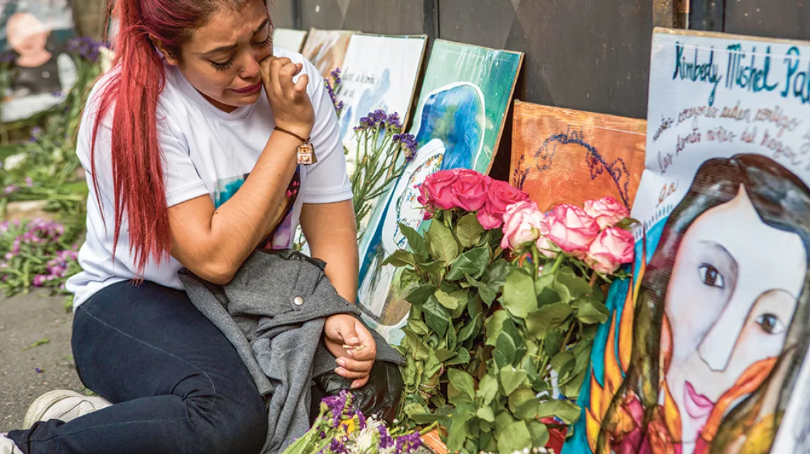 Druga rocznica śmierci 41 dziewcząt z Bezpiecznego Domu im. Wniebowziętej Dziewicy, San José Pinula, Gwatemala, 8 marca 2019 r. / OLIVER DE ROS / AP / EAST NEWS