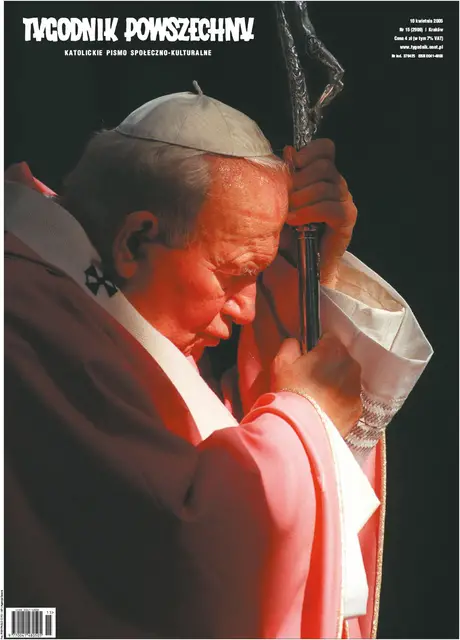 Okładka Tygodnika Powszechnego 15/2005 / fot. Pier Paolo Cito / 