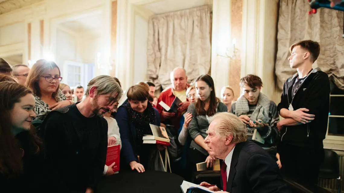 Spotkanie z Wiesławem Myśliwski, Pałac pod Baranami / / fot. Michał Ramus