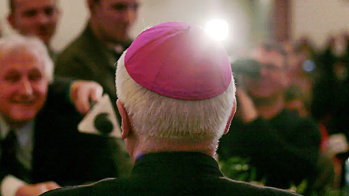 Wybory przewodniczącego Konferencji Episkopatu Polski, Warszawa, 10 marca 2009 r. /fot. Wojciech Gadomski / 