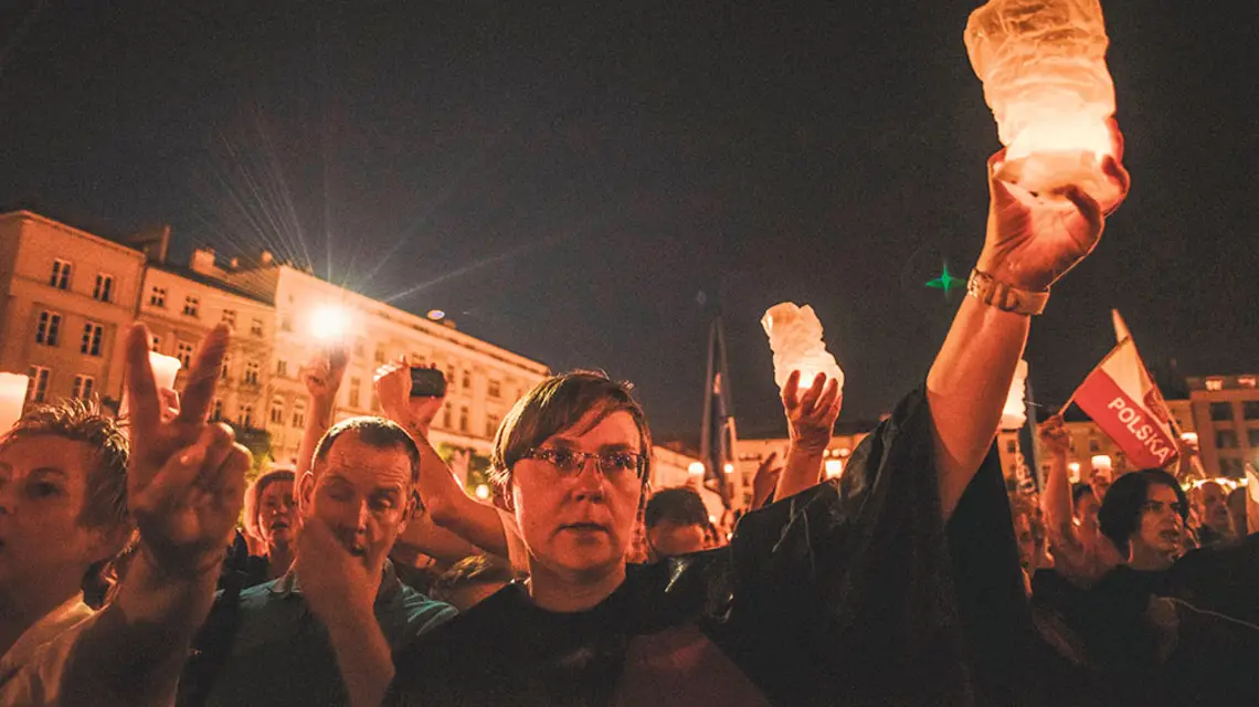 Demonstracja w obronie sądów, Kraków, 19 lipca 2017 r. / JACEK TARAN