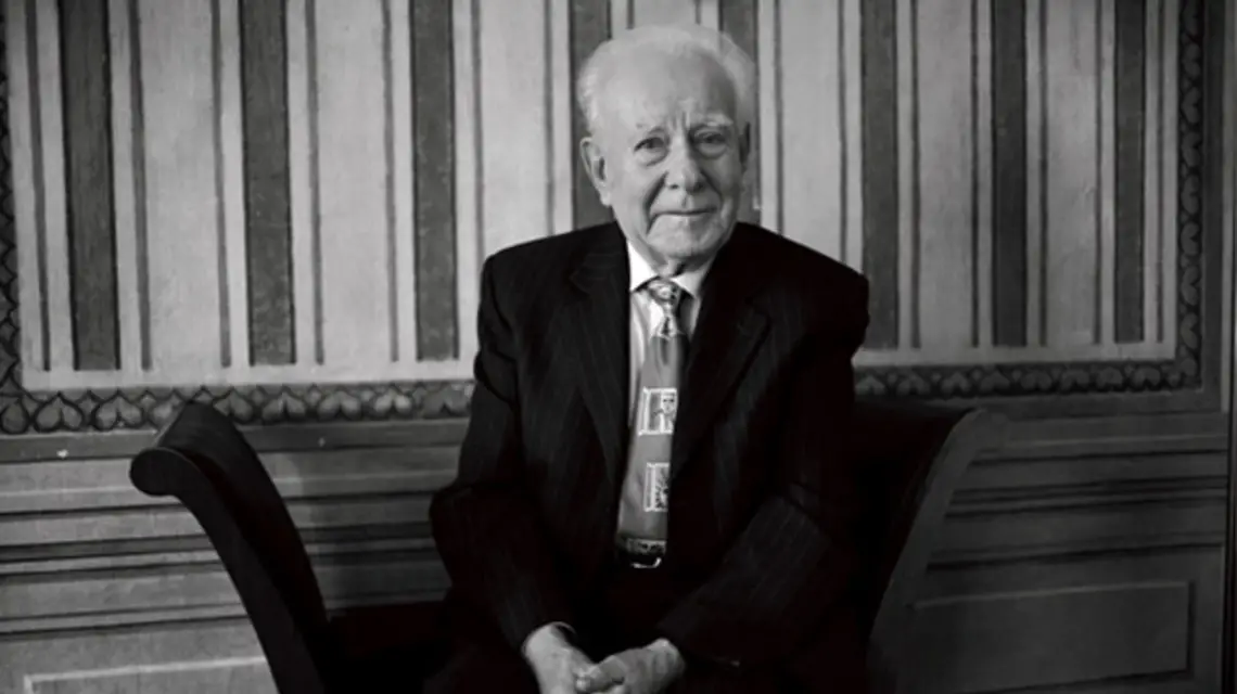 Jean Delumeau, Kraków, 25 kwietnia 2009 r. /fot. Grażyna Makara / 