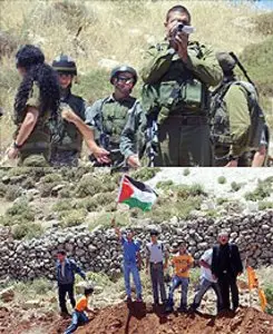 Izraelski posterunek kontrolny: po jednej i po drugiej stronie / fot. ARABIA.pl/EAPPI / 