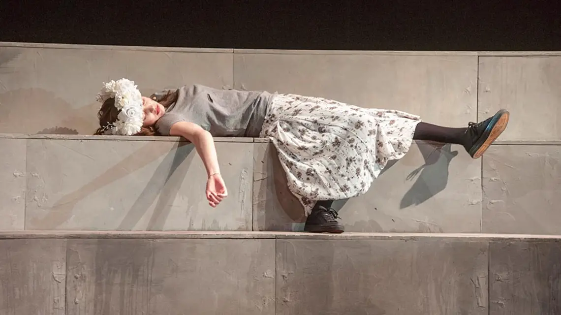 Alina Szczegielniak na próbie generalnej „Balladyny” w reżyserii Pawła Świątka. Teatr im. J. Słowackiego w Krakowie, luty 2020 r. / WACŁAW KLAG / REPORTER