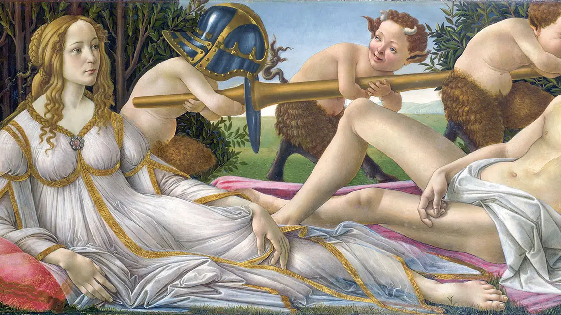 Sandro Botticelli, Wenus i Mars, ok. 1485 r., National Gallery, Londyn / NATIONAL GALLERY / NATIONAL GALLERY