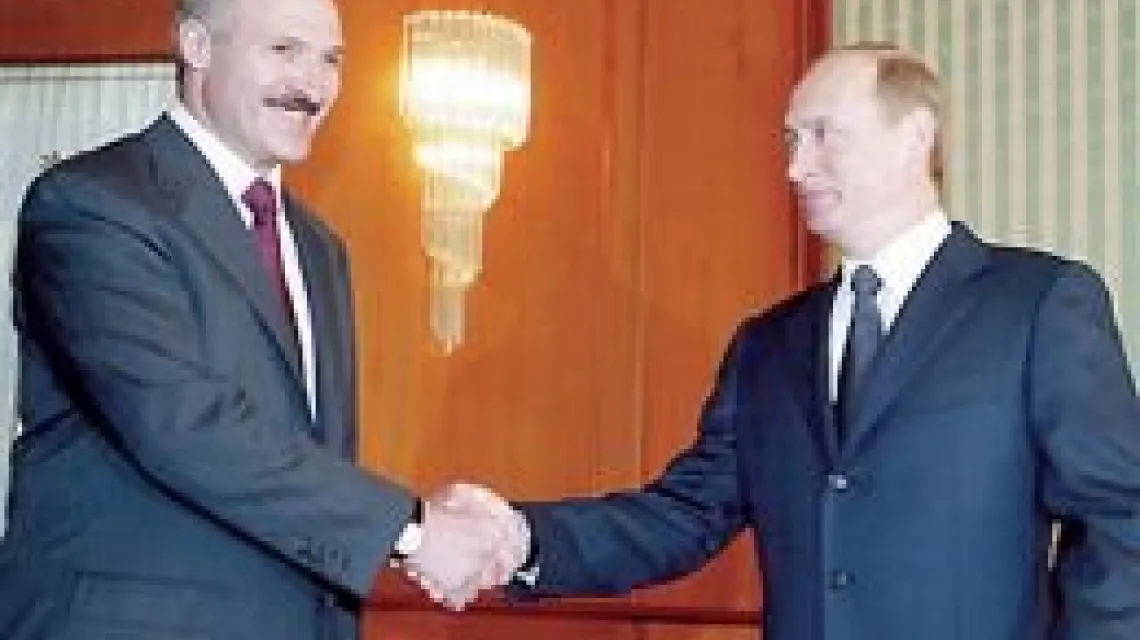 Putin i Łukaszenka - przyszły prezydent i wiceprezydent unii rosyjsko-białoruskiej? / 