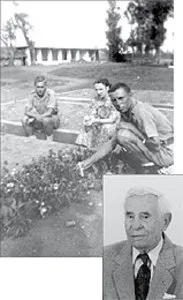 Władysław Dudziak dziś i jako żołnierz gen. Andersa przy grobie żony w Pachlewi, rok 1942 /fot. archiwum rodzinne / 