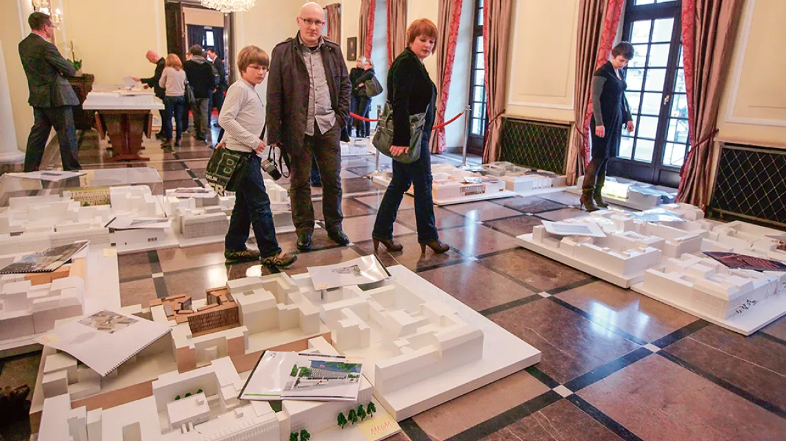 Makiety projektów zgłoszonych w 2012 r. w konkursie na budynek ambasady w Berlinie / PAWEŁ SUPERNAK / PAP