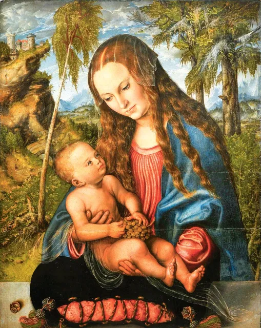 Lucas Cranach starszy „Madonna pod jodłami”, ok. 1510 r. / ZE ZBIORÓW MUZEUM ARCHIDIECEZJALNEGO WE WROCŁAWIU